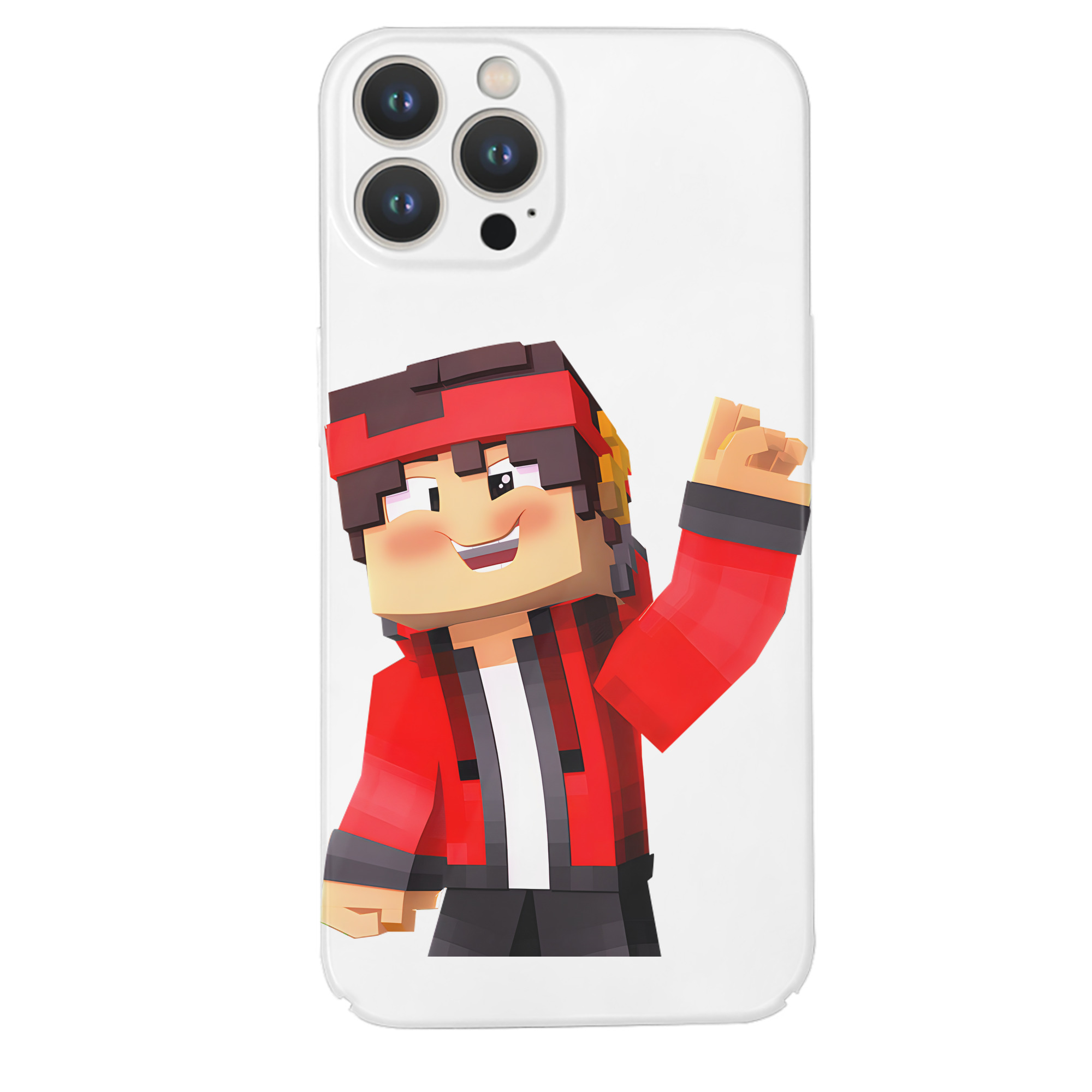 （画像用） マインクラフト ブロックの世界 Minecraft MC Block world 【iPhone 14シリーズ対応】ハードケース